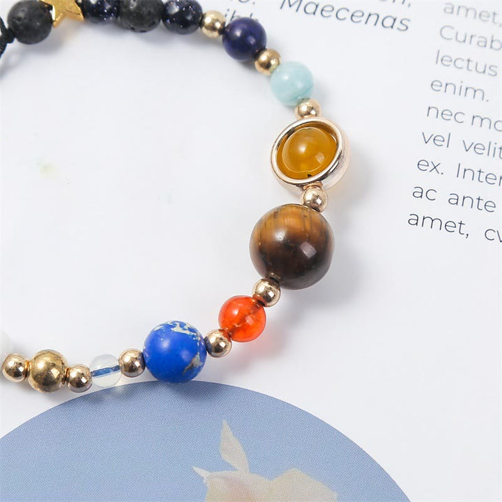 Bracelet en cristal naturel Olivenorma « Système solaire »
