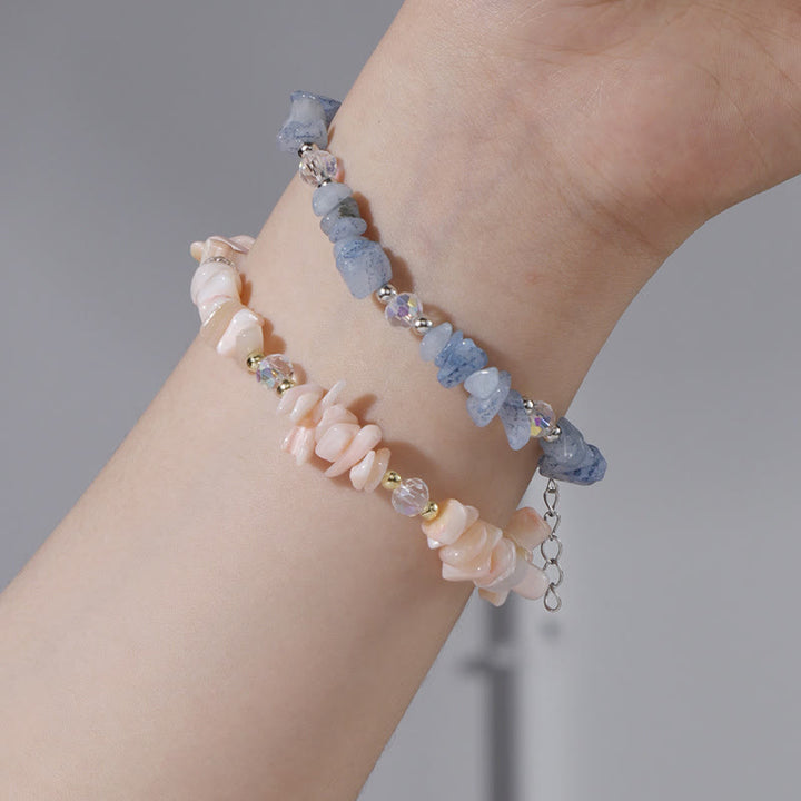 Bracelet en cristal naturel démagnétisé irrégulier Olivenorma