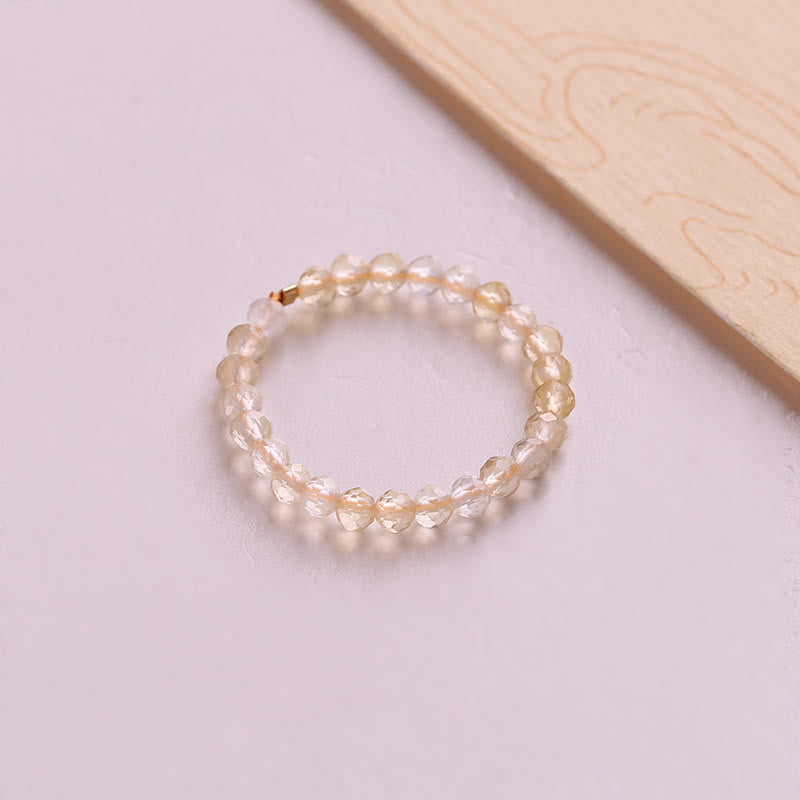 Bague Olivenorma « Rich » en perles de citrine extra fines de 2 mm