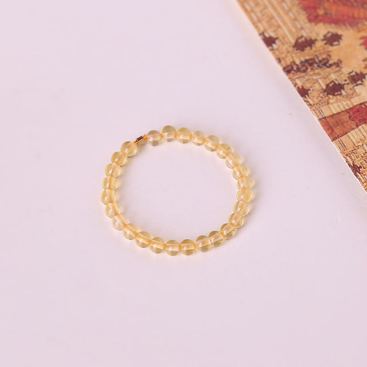 Bague Olivenorma « Rich » en perles de citrine extra fines de 2 mm