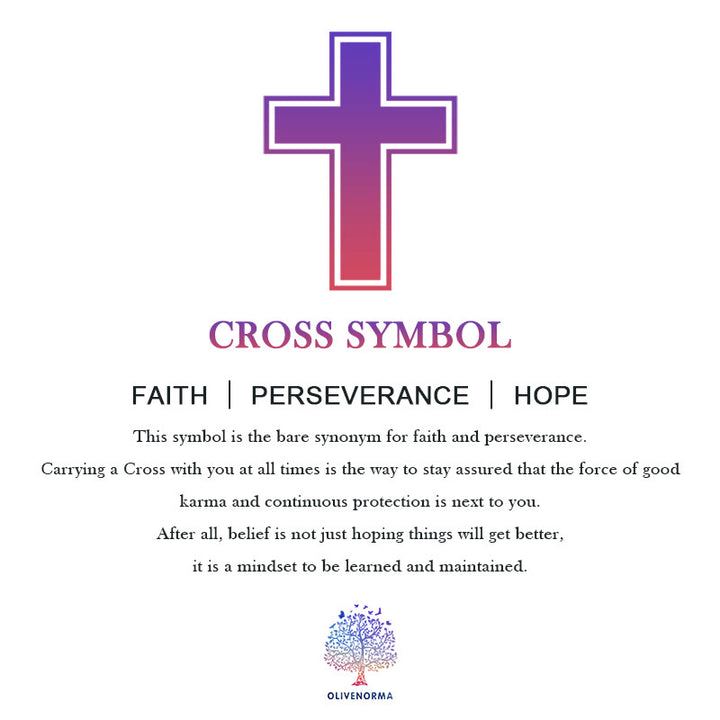 Ensemble de bijoux en alliage de style antique Olivenorma Love Cross - image 8