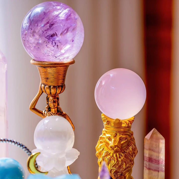 Ensemble de cristaux décoratifs personnalisés en améthyste Olivenorma