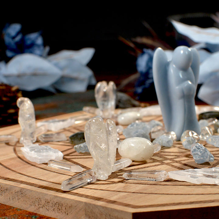 Gamme de cristaux de bénédiction des anges Olivenorma 81 Pierres Originales