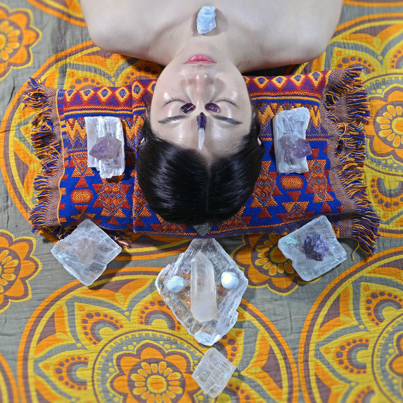 Générateur d'énergie Olivenorma Arrangement de la couronne de chakras Tableau de cristaux