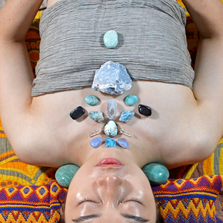 Générateur d'énergie Olivenorma Arrangement de chakra de la gorge Réseau de cristaux