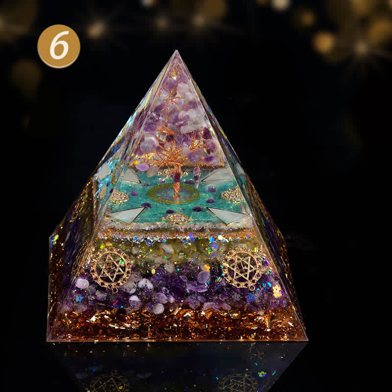 Arbre Feng Shui Améthyste Olivenorma Pyramide Orgone Citrine