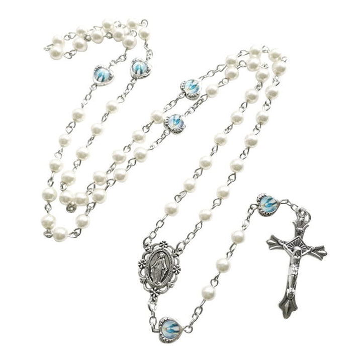 Collier chapelet à longue chaîne avec croix crucifix Olivenorma