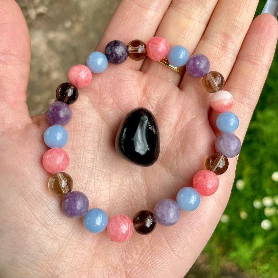 Bracelet de perles de soutien au deuil et à la perte Olivenorma