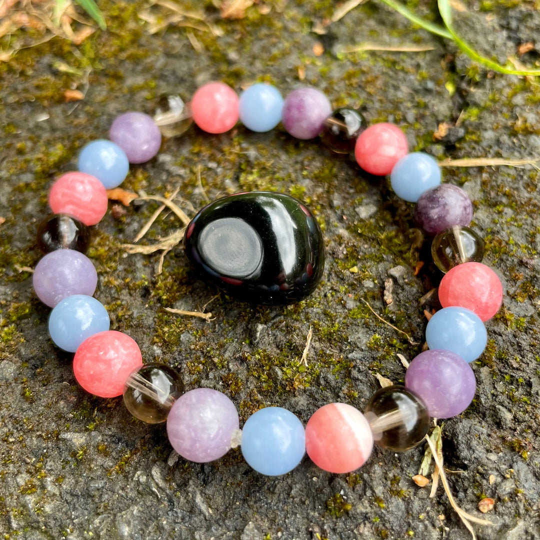 Bracelet de perles de soutien au deuil et à la perte Olivenorma