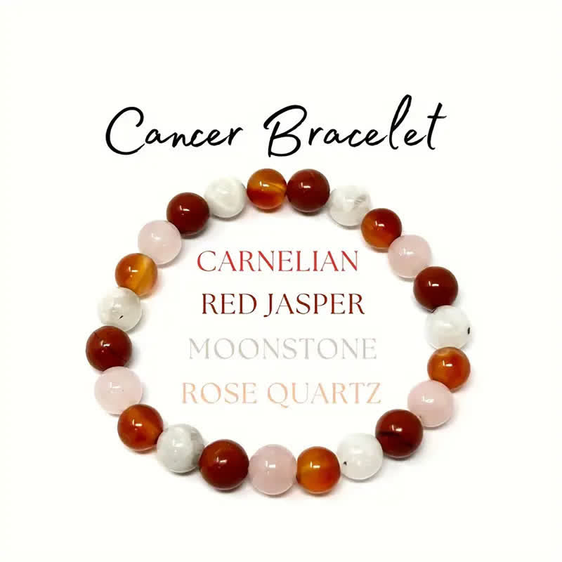 Bracelet signe du zodiaque en perles de pierre naturelle fait main Olivenorma 1 pièce