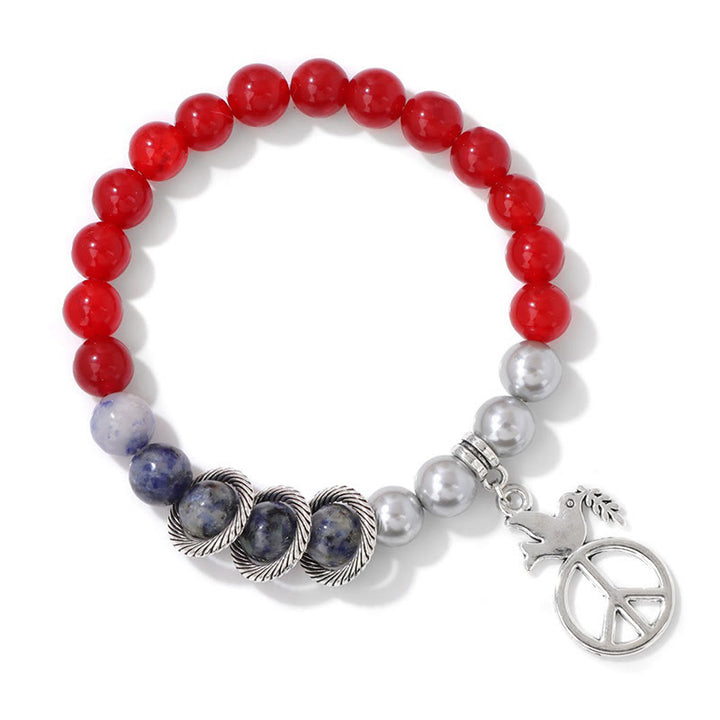 Olivenorma « Embrace Peace » – Bracelet en cristal Colombe de la paix