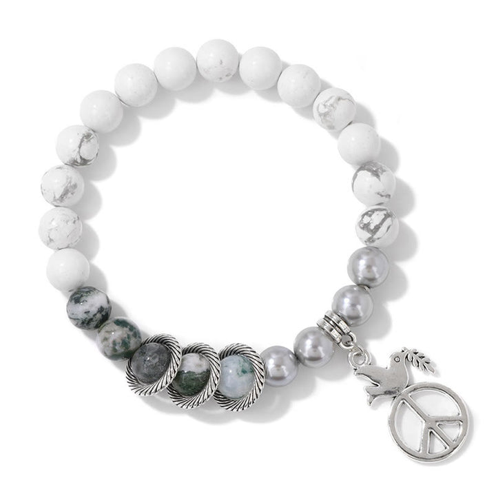 Olivenorma « Embrace Peace » – Bracelet en cristal Colombe de la paix