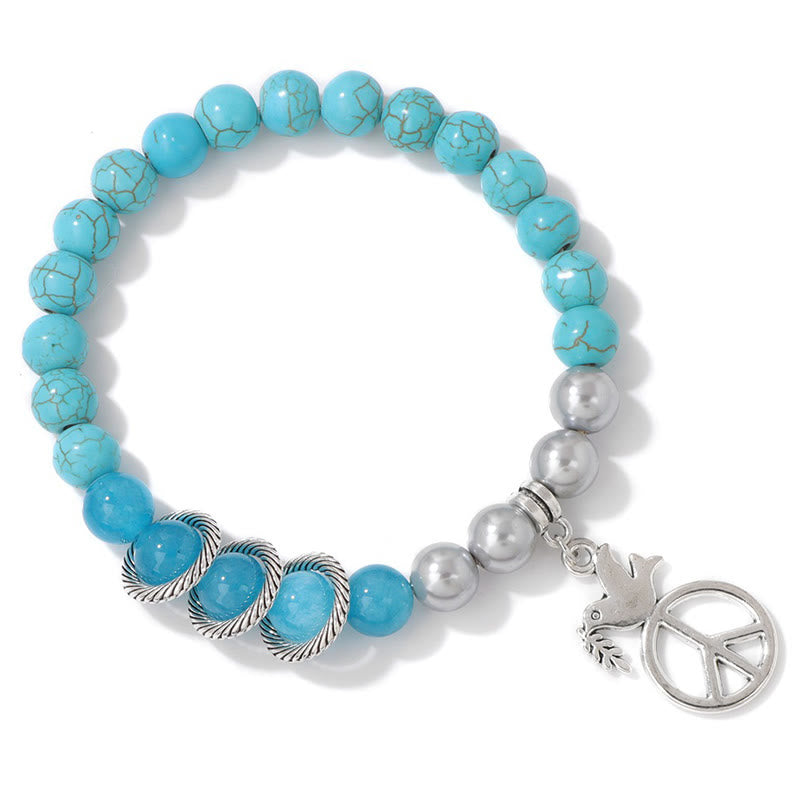 Olivenorma « Embrace Peace » – Bracelet en cristal Colombe de la paix