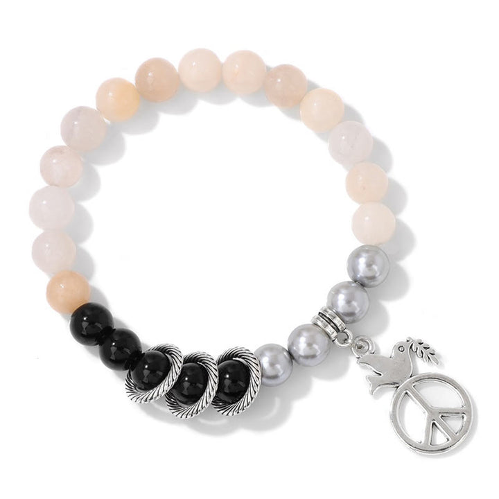 Olivenorma « Embrace Peace » – Bracelet en cristal Colombe de la paix