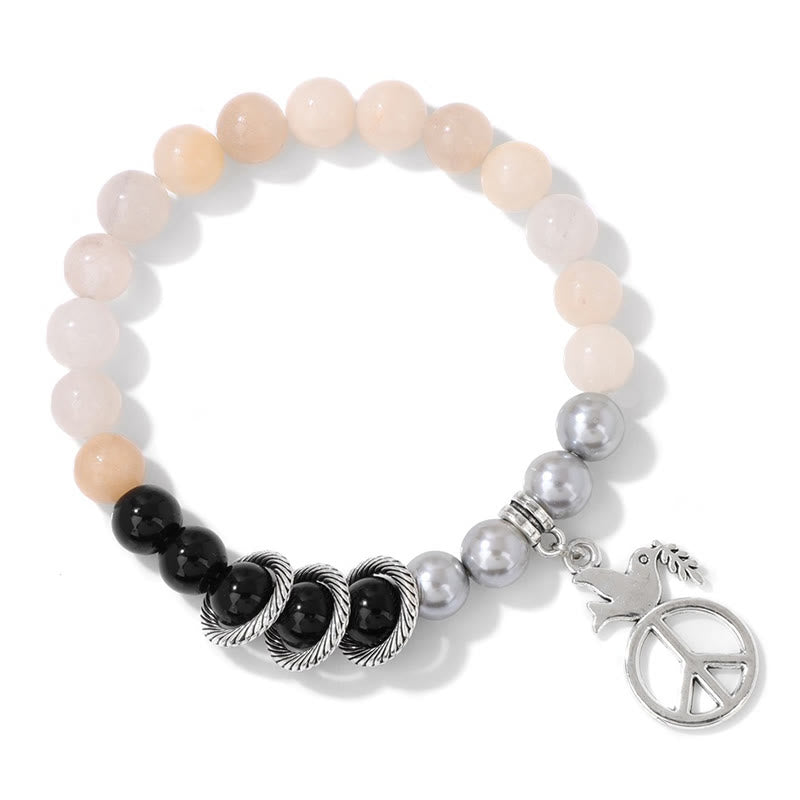 Olivenorma « Embrace Peace » – Bracelet en cristal Colombe de la paix