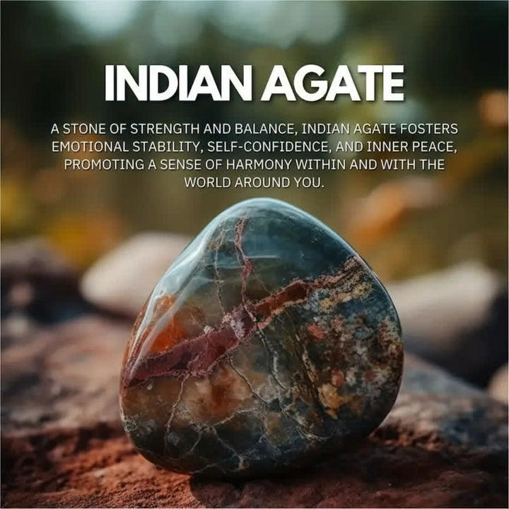 Bracelet en perles d'agate indiennes Olivenorma de 8 mm