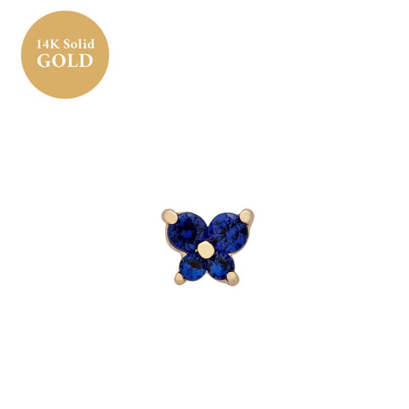 Boucles d'oreilles en forme de papillon avec pierre de naissance Olivenorma12