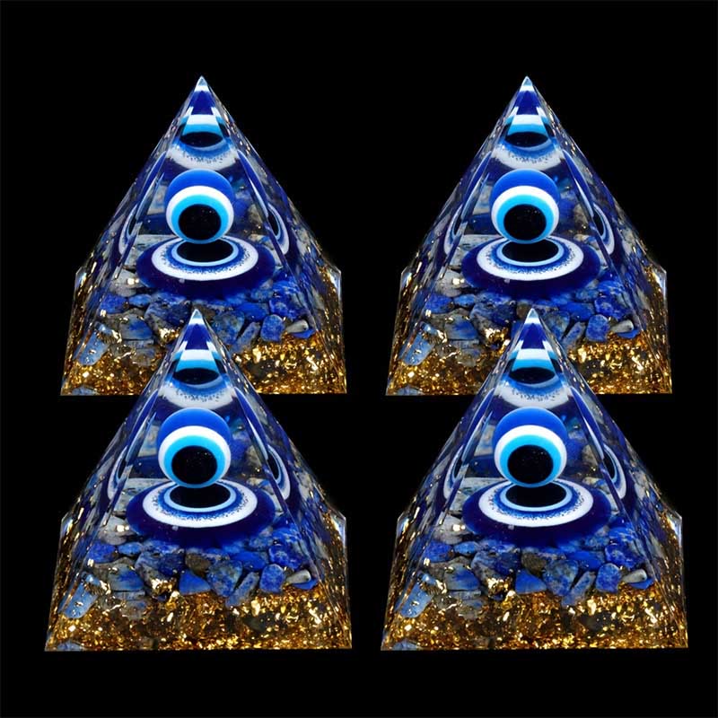 Olivenorma Vision de Sérénité Lapis Lazuli Mauvais Œil Orgone Pyramide - image 4