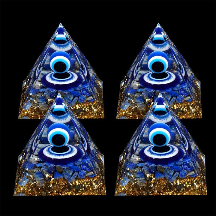 Olivenorma Vision de Sérénité Lapis Lazuli Mauvais Œil Orgone Pyramide - image 4