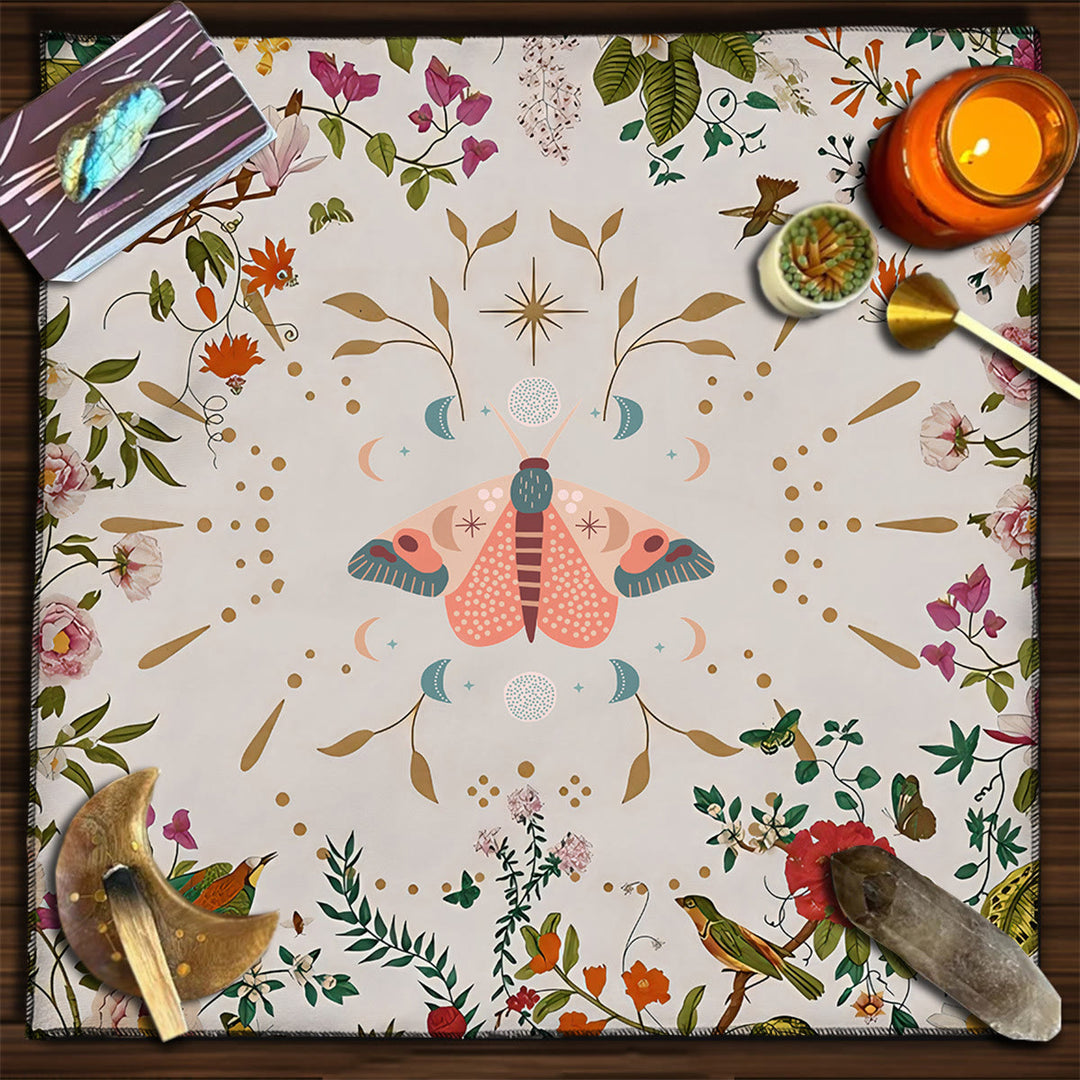 Nappe de tarot divinatoire carrée Olivenorma Phases de la lune