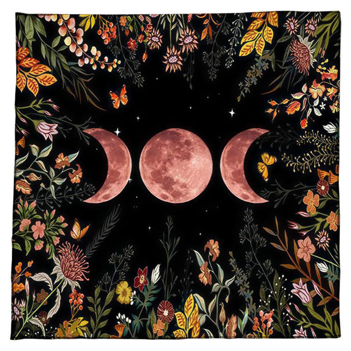 Nappe de tarot Olivenorma Astrologie Fleurs Lune & Soleil