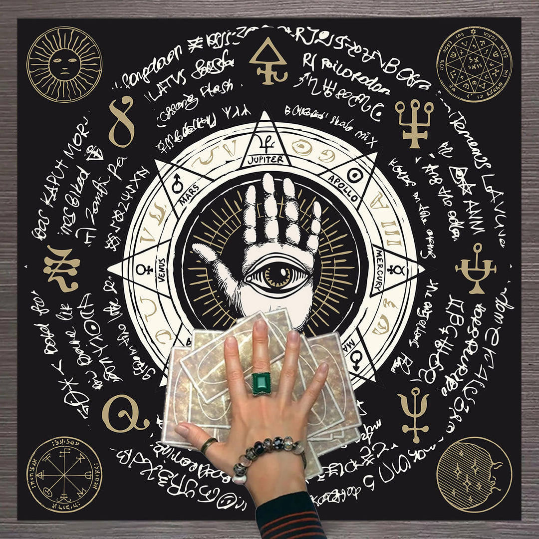 Tapisserie d'autel Olivenorma Arbre de vie Nappe de tarot