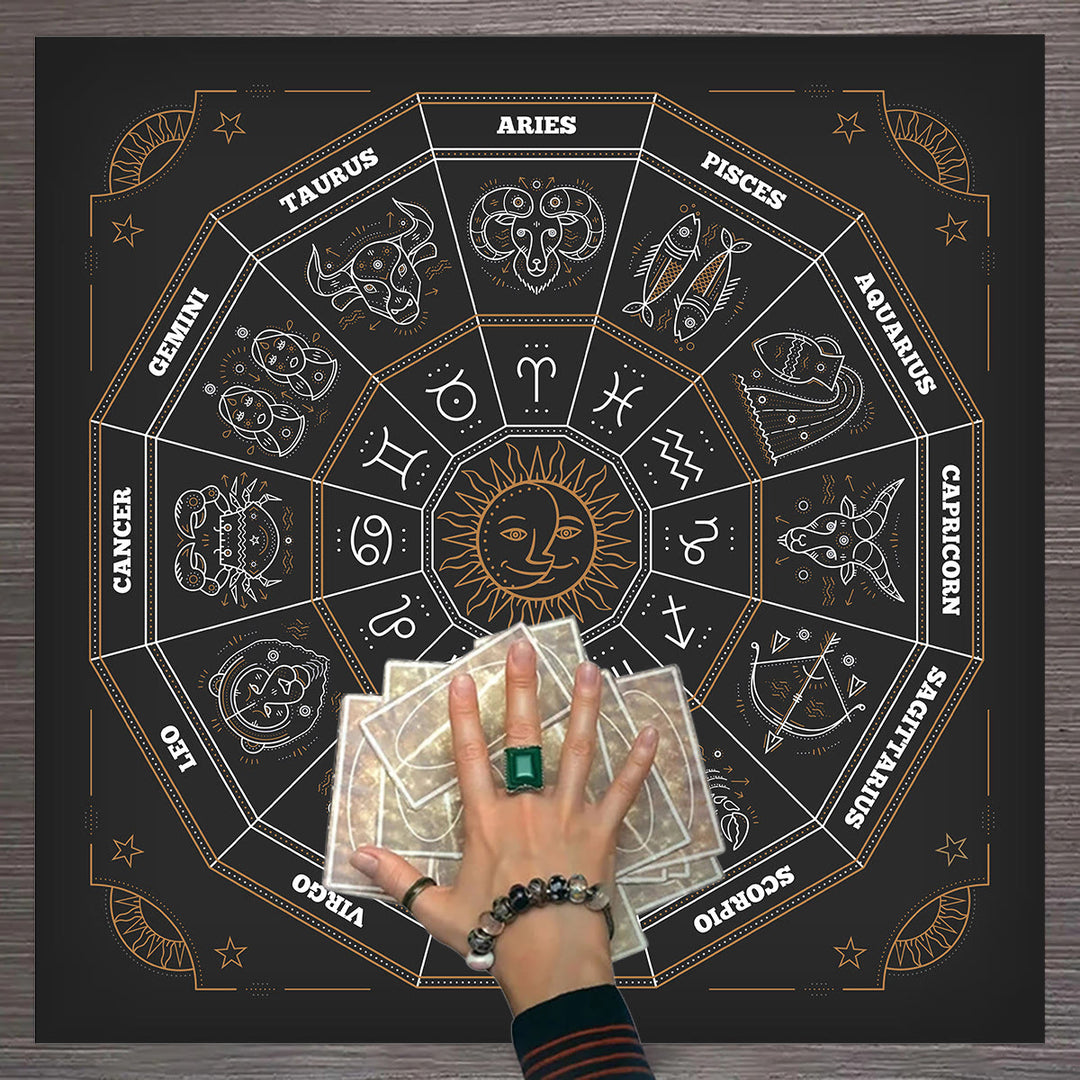 Tapisserie d'autel Olivenorma Arbre de vie Nappe de tarot