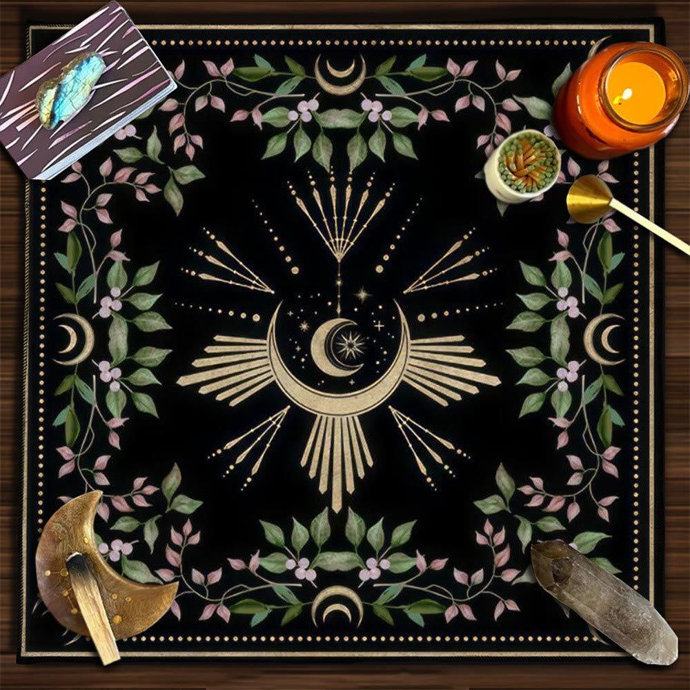 Nappe de Tarot Mystérieuse de l'Arbre Sacré d' Olivenorma Yggdrasil