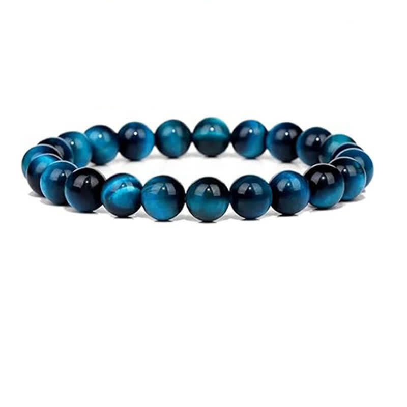 Bracelet Olivenorma en perles de pierre naturelle de 8 mm pour femme et homme