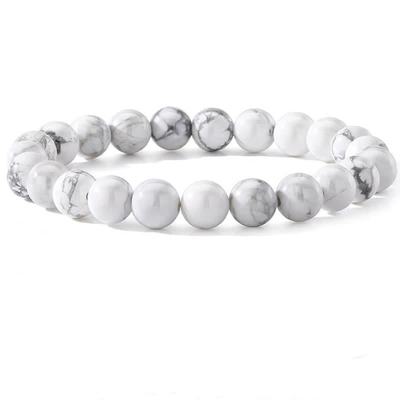Bracelet Olivenorma en perles de pierre naturelle de 8 mm pour femme et homme
