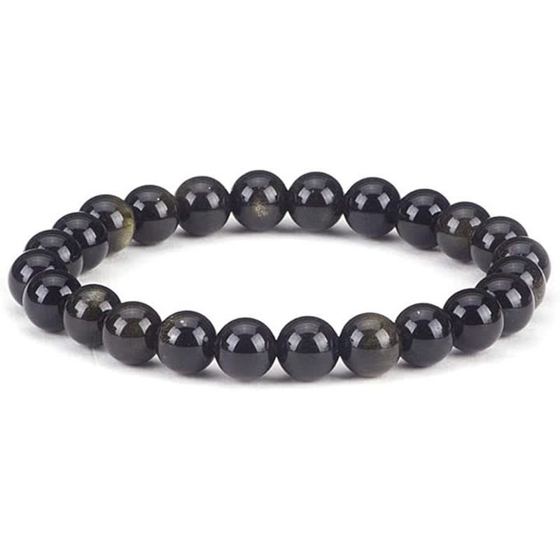 Bracelet Olivenorma en perles de pierre naturelle de 8 mm pour femme et homme