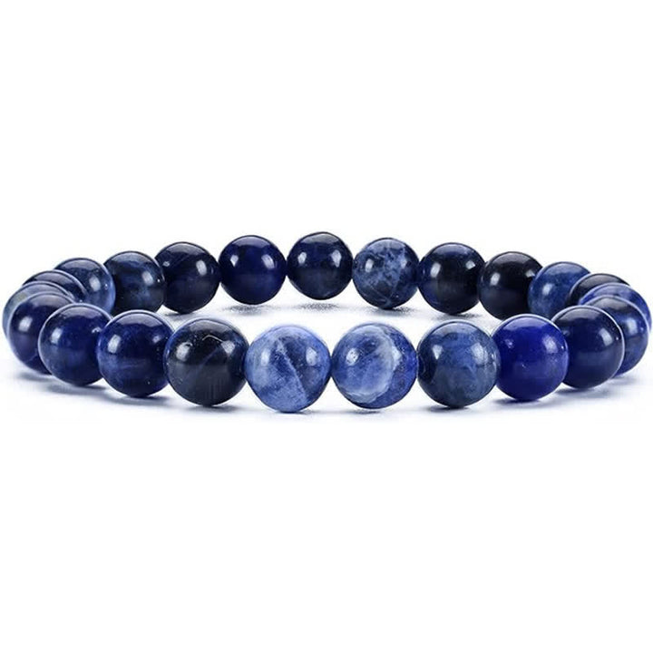 Bracelet Olivenorma en perles de pierre naturelle de 8 mm pour femme et homme