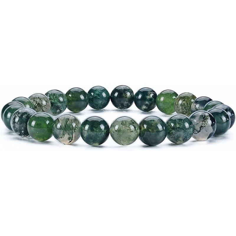 Bracelet Olivenorma en perles de pierre naturelle de 8 mm pour femme et homme