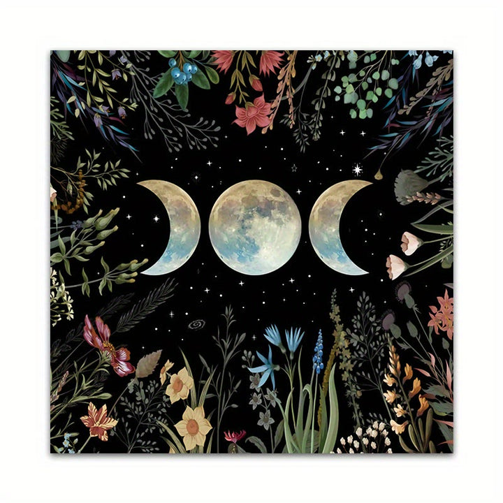 Nappe de tarot divinatoire avec symbole de la triple déesse de la lune Olivenorma