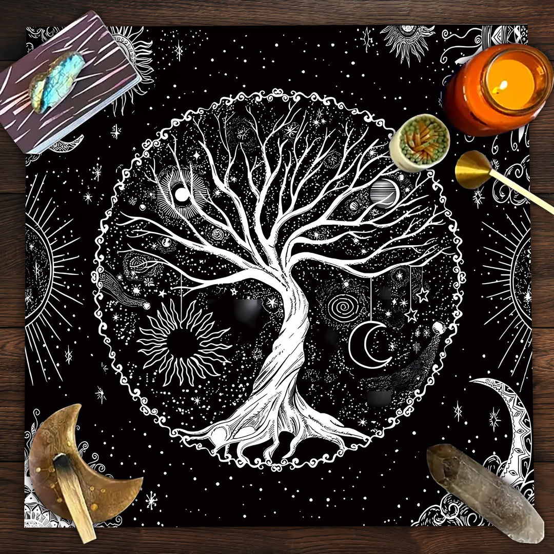 Nappe de tarot divinatoire Arbre de vie Olivenorma