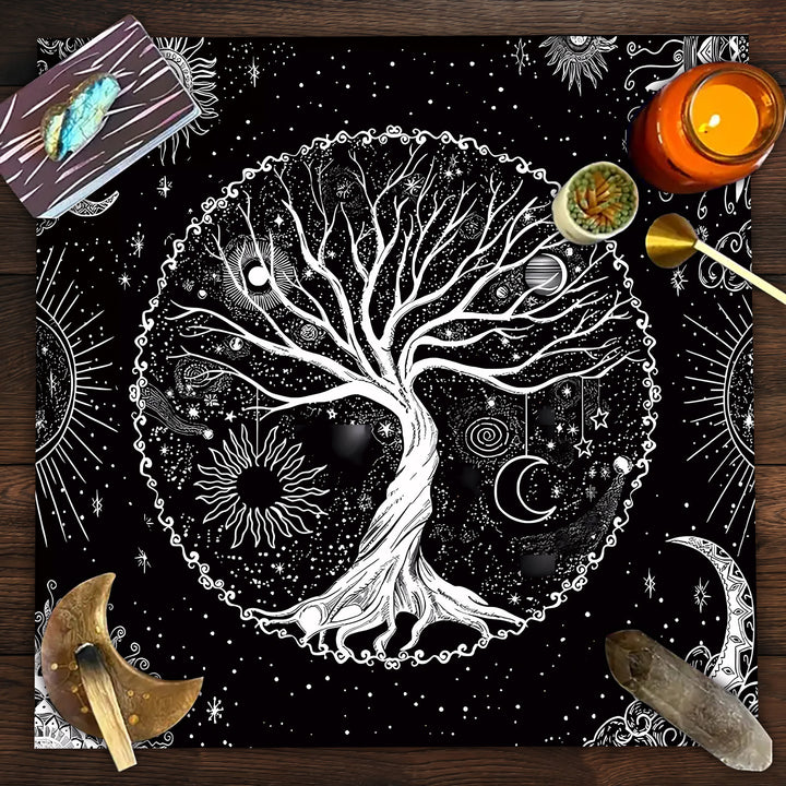 Nappe de tarot divinatoire Arbre de vie Olivenorma
