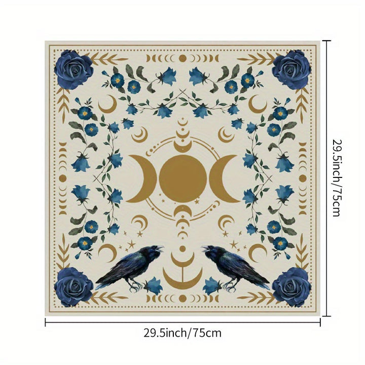 Tapis de cartes d'autel de phases de lune Olivenorma Nappe de tarot