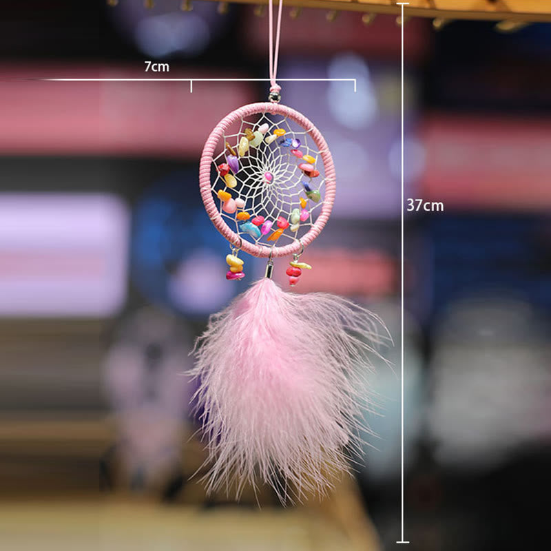 Ornement à suspendre attrape-rêves en cristal de chakra fait main Olivenorma