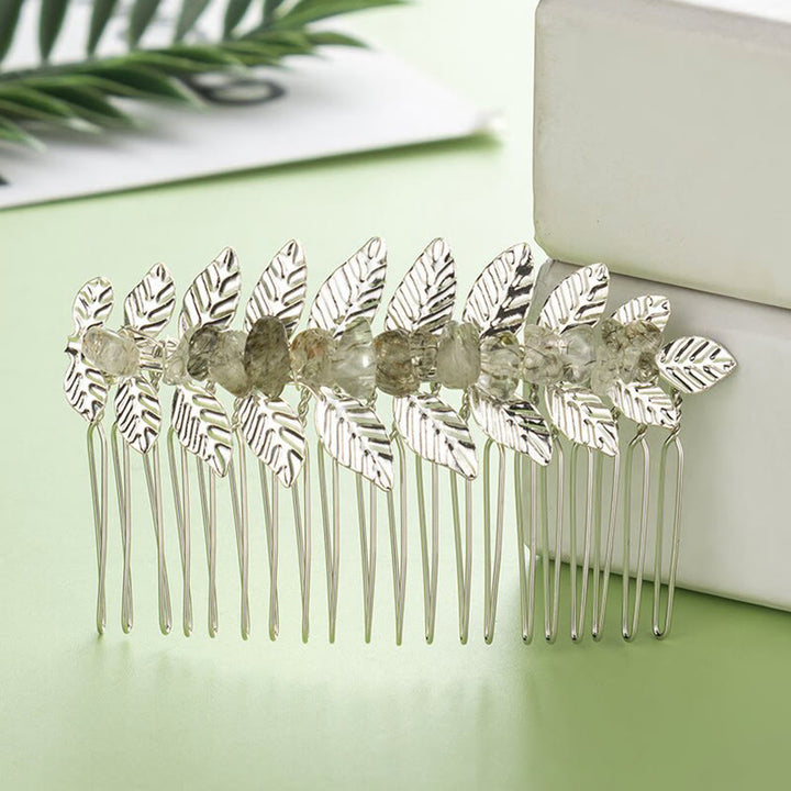 Peignes à cheveux en cristal naturel Olivenorma
