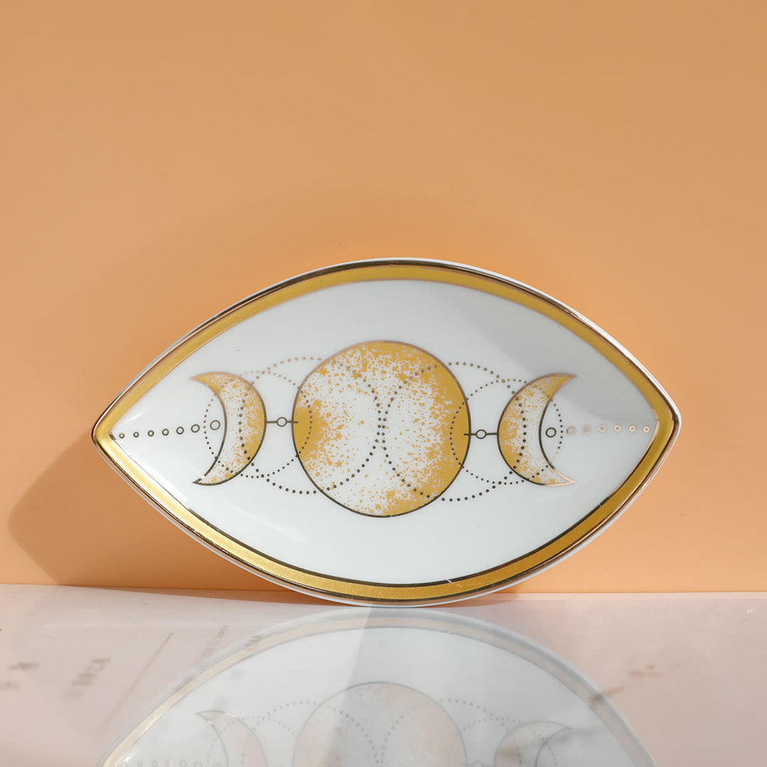 Plateau porte-bijoux en céramique Olivenorma Evil Eye