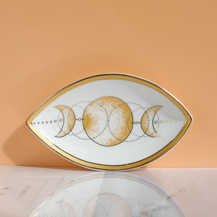 Plateau porte-bijoux en céramique Olivenorma Evil Eye