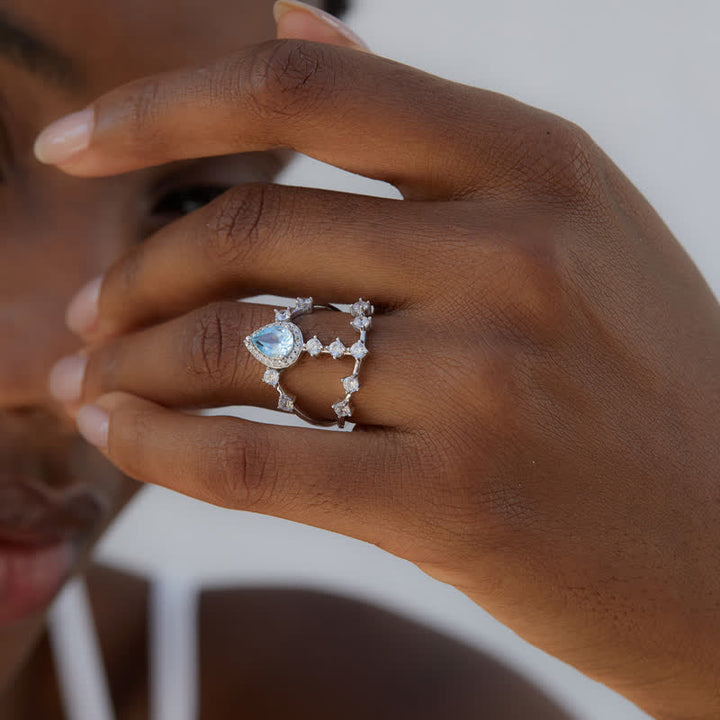 Bague en argent 925 avec topaze naturelle Olivenorma