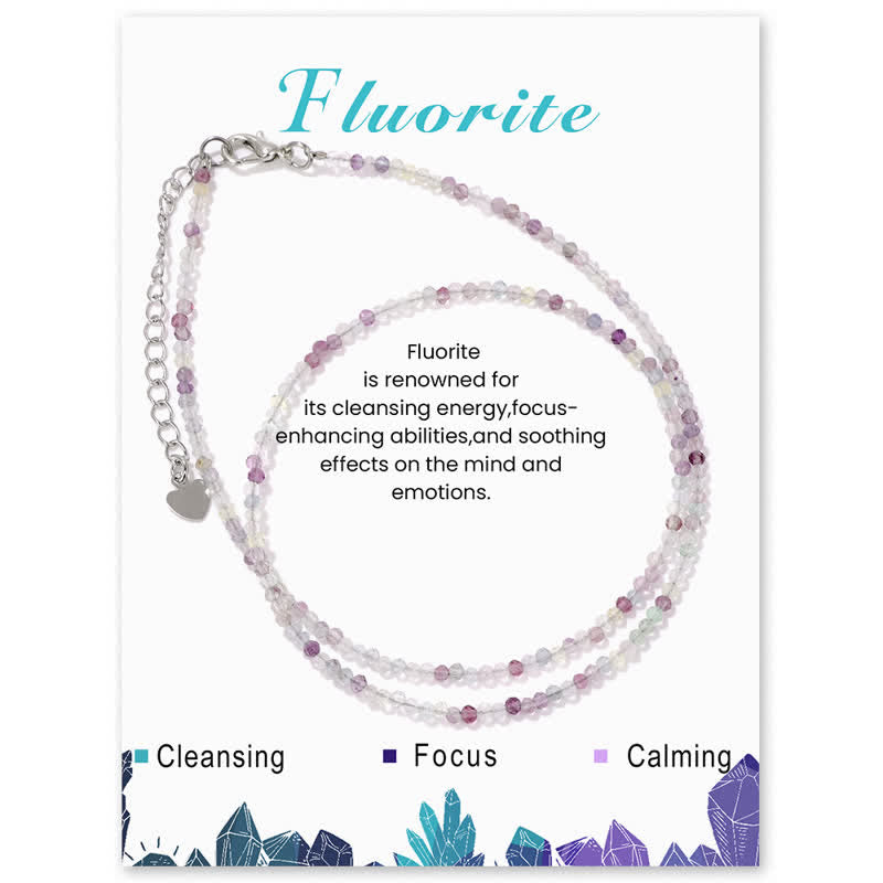 Collier de clavicule fine en perles de pierre cardée Olivenorma