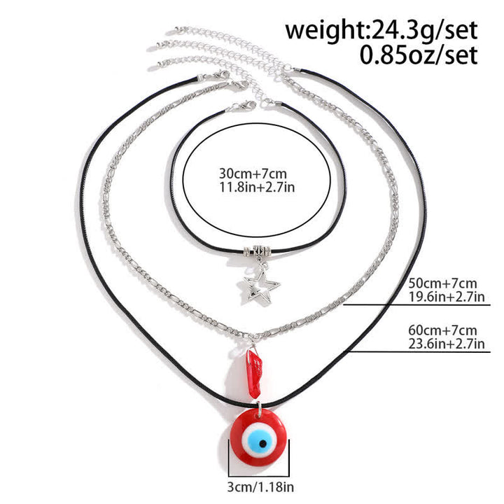 Ensemble de colliers avec pendentif arbre de vie en pierre naturelle Olivenorma