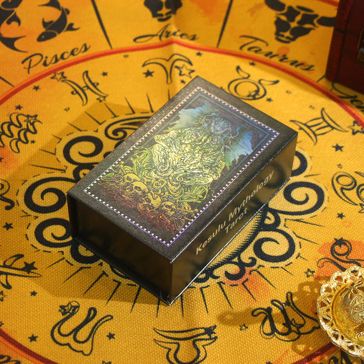 Carte de tarot divinatoire à collectionner Olivenorma Cthulhu Mythos Gold Foil