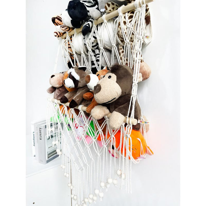 Support de rangement mural pour poupées en corde de coton fait main Olivenorma