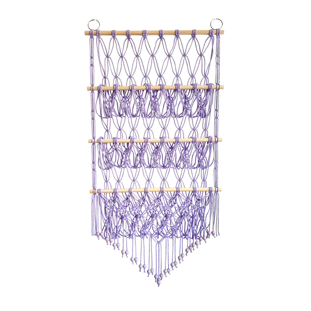 Support de rangement mural pour poupées en corde de coton fait main Olivenorma