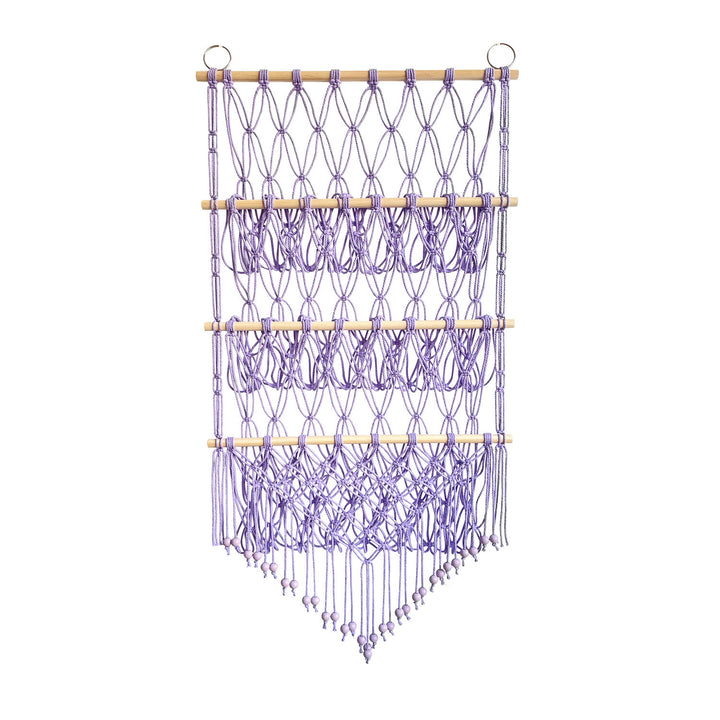 Support de rangement mural pour poupées en corde de coton fait main Olivenorma