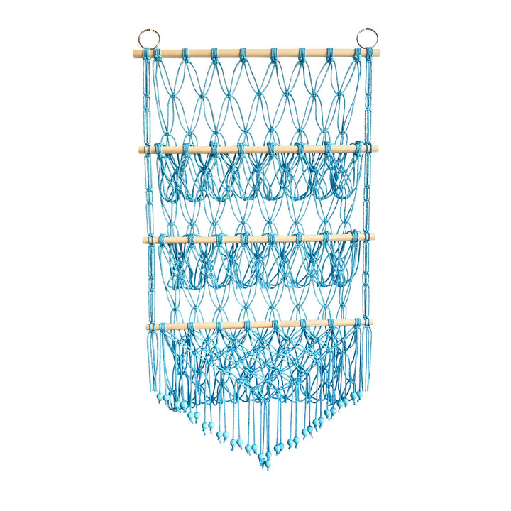 Support de rangement mural pour poupées en corde de coton fait main Olivenorma