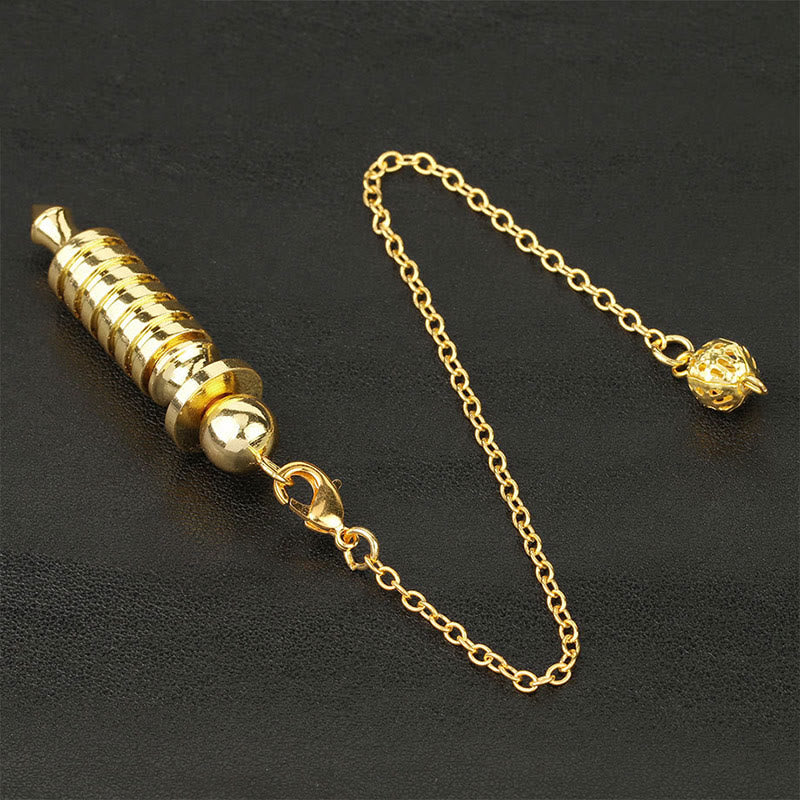 Pendule de guérison radiesthésique en métal Olivenorma Double ISIS